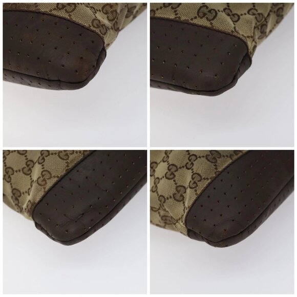 GUCCI GG Canvas Shoulder Bag Beige Silver 145856 Auth bs24170 - Picture 16 of 16